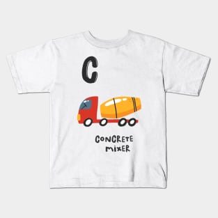 Concrete Mixer C Kids T-Shirt